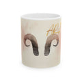 Aries Astro white ceramic mug 