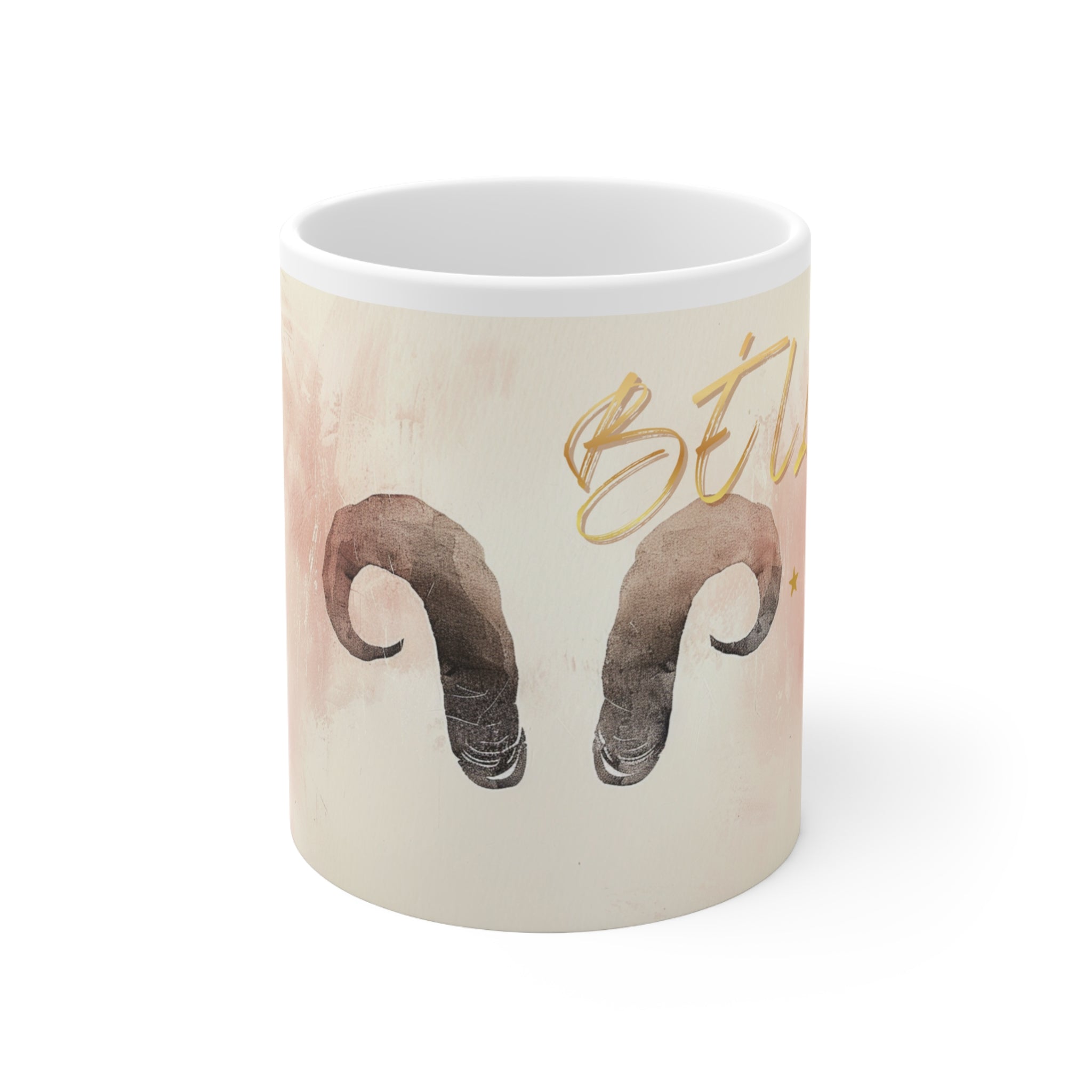 Mug astrologie Bélier , deux corne de bélier , couleur pastel