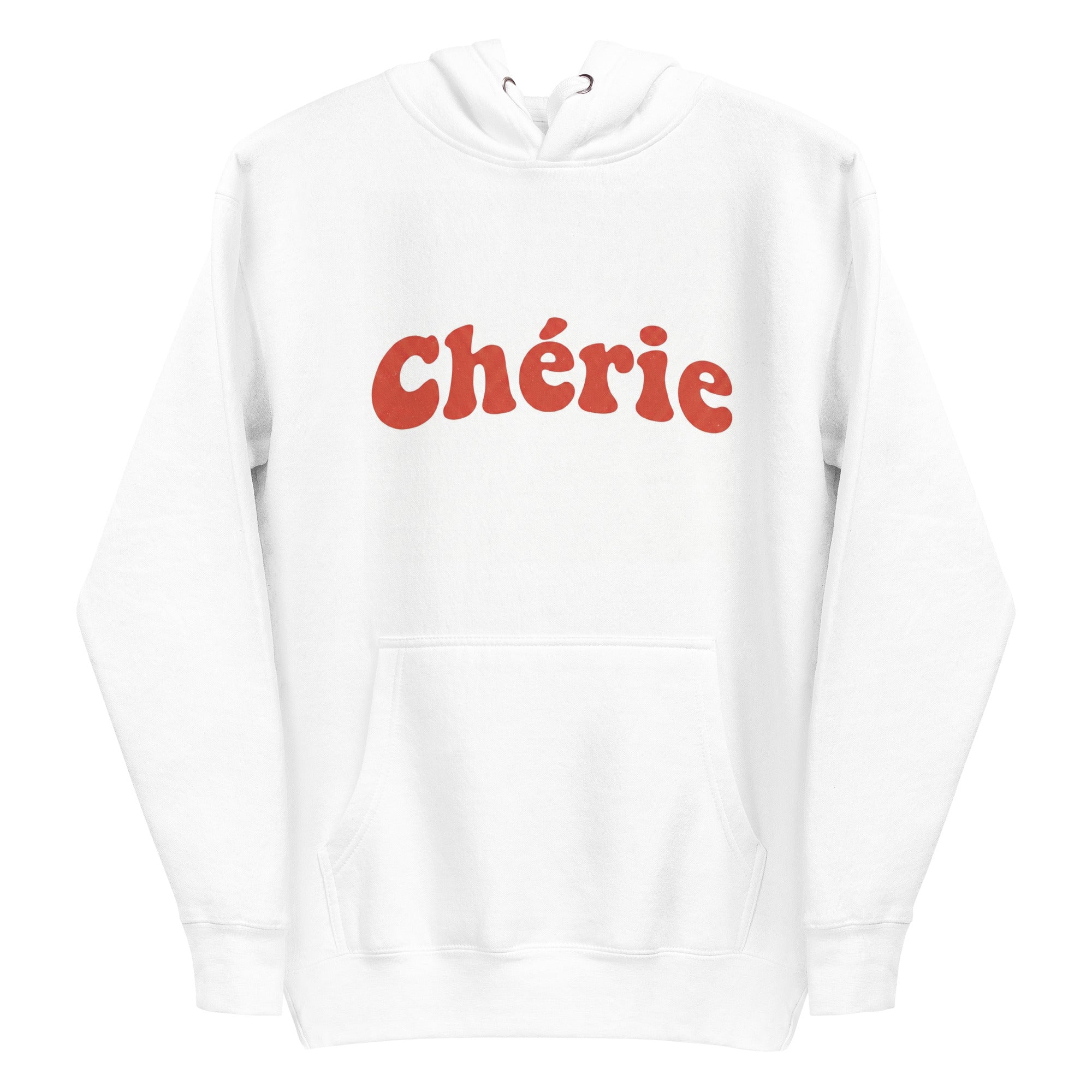 Chérie white hoodie