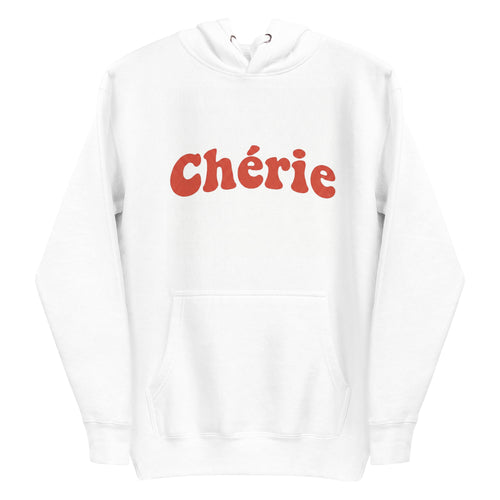 Chérie white hoodie