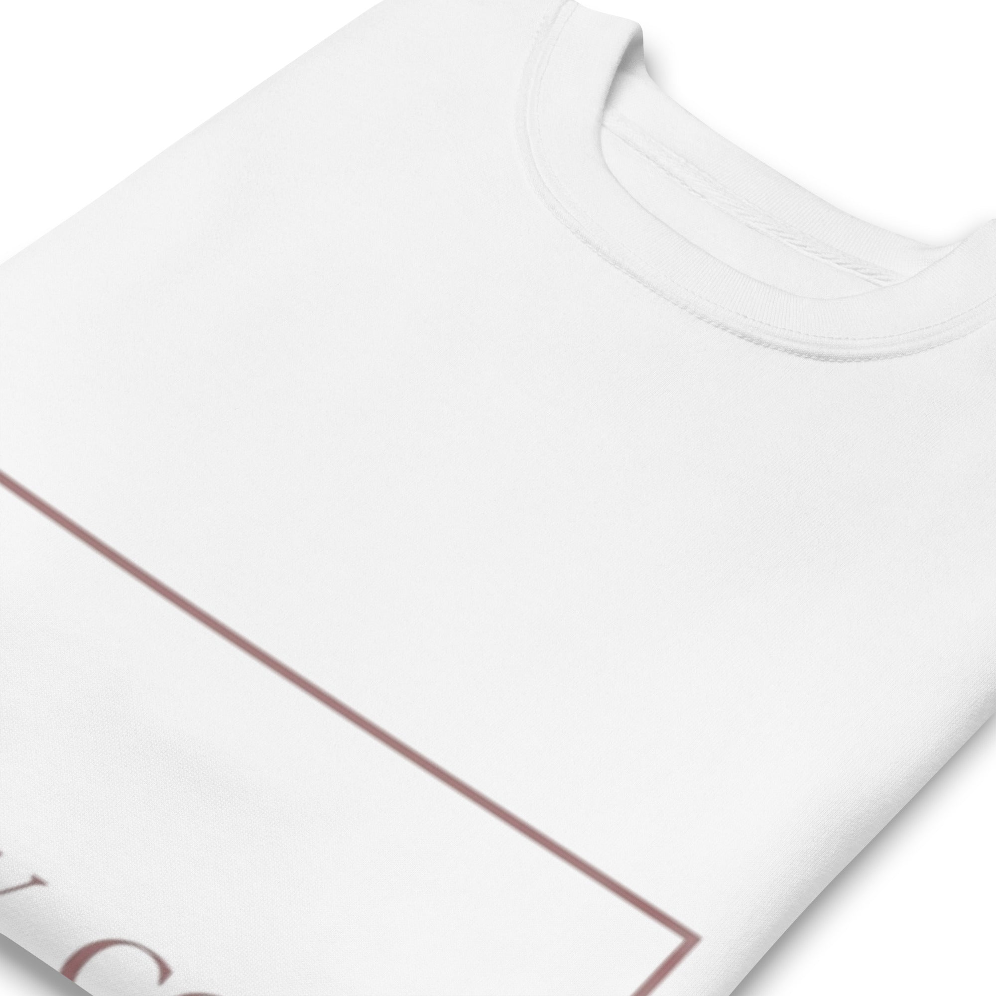 white Sweatshirt folded