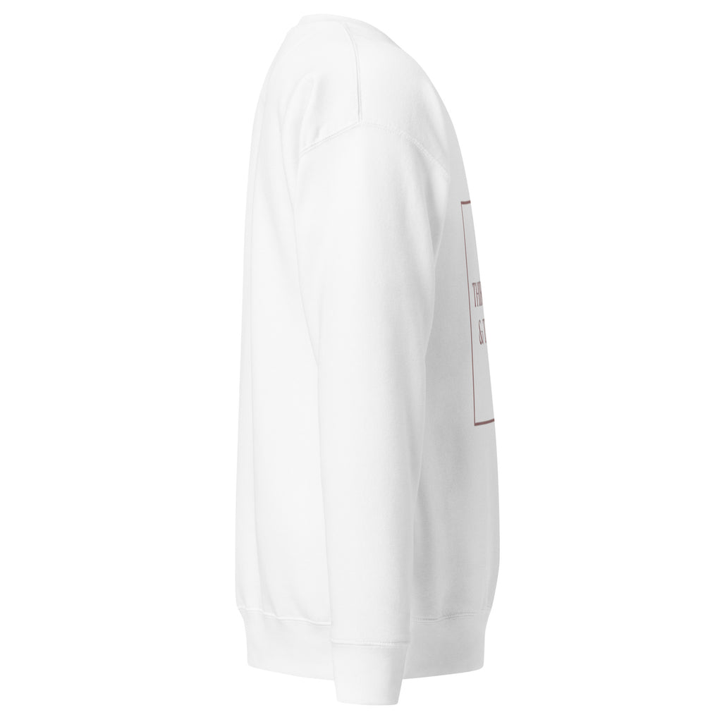 white sweatshirt side view