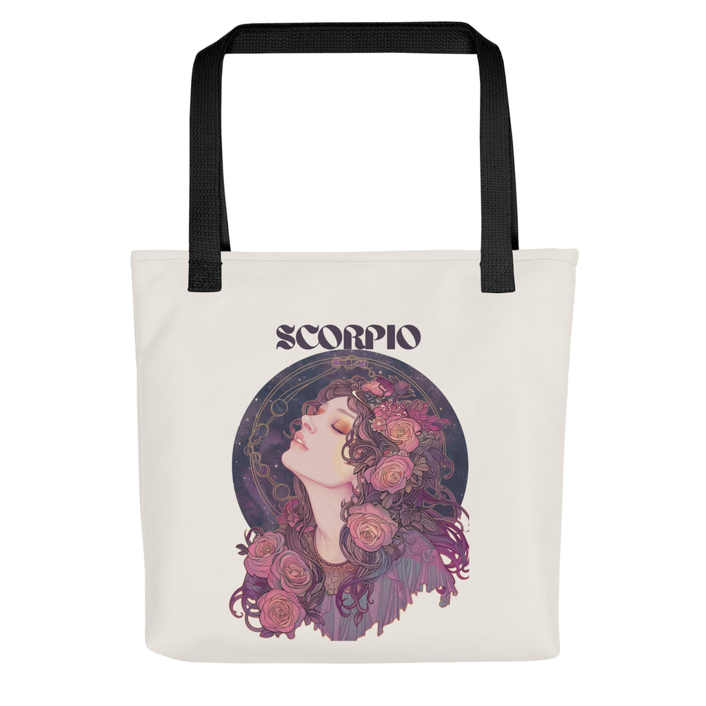 Scorpio astro tote bag