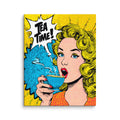Tea time pop art canvas