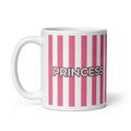 white and pink; princess glossy mug 