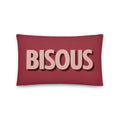Raspberry red BISOUS Pillow