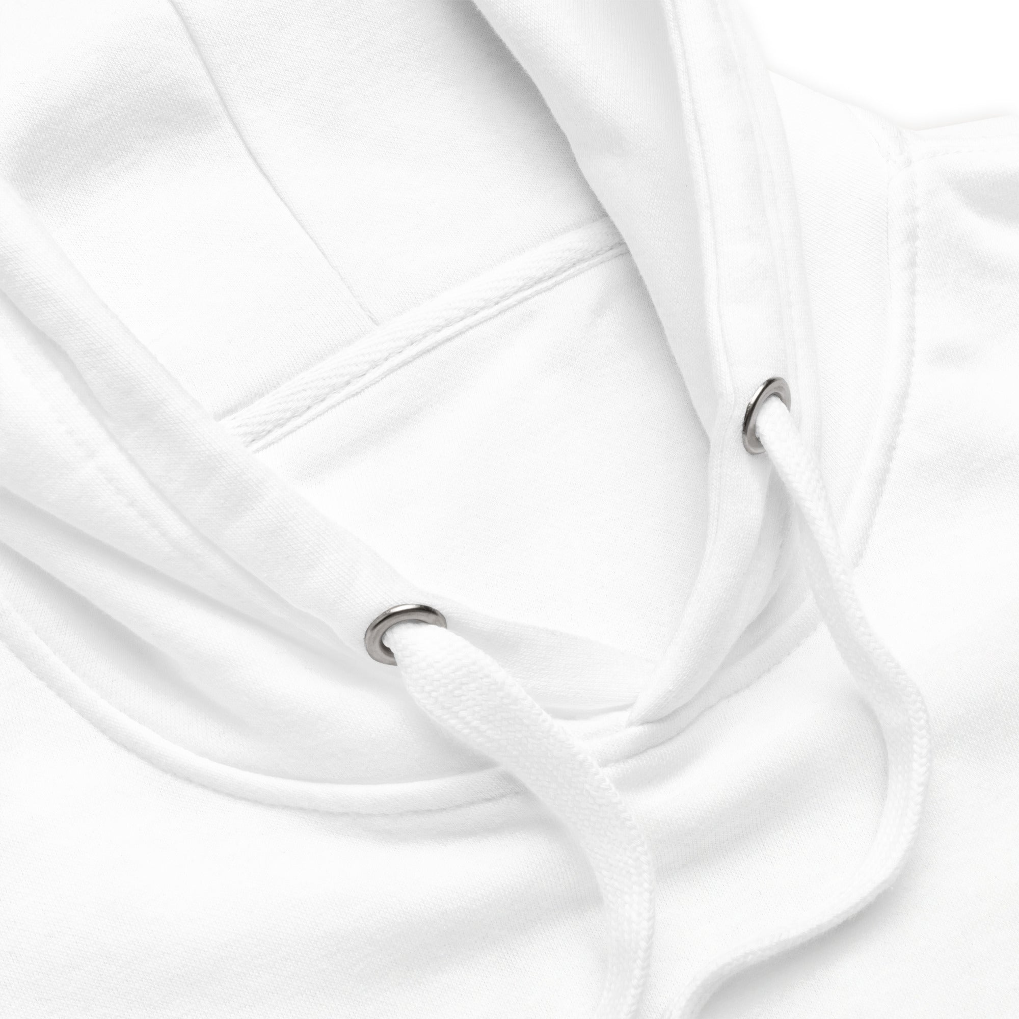 White hoodie details