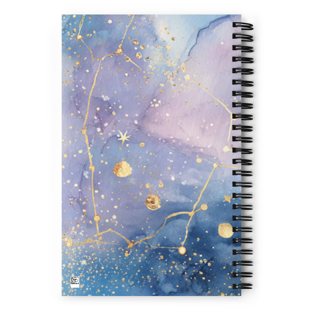 blue spiral notebook
