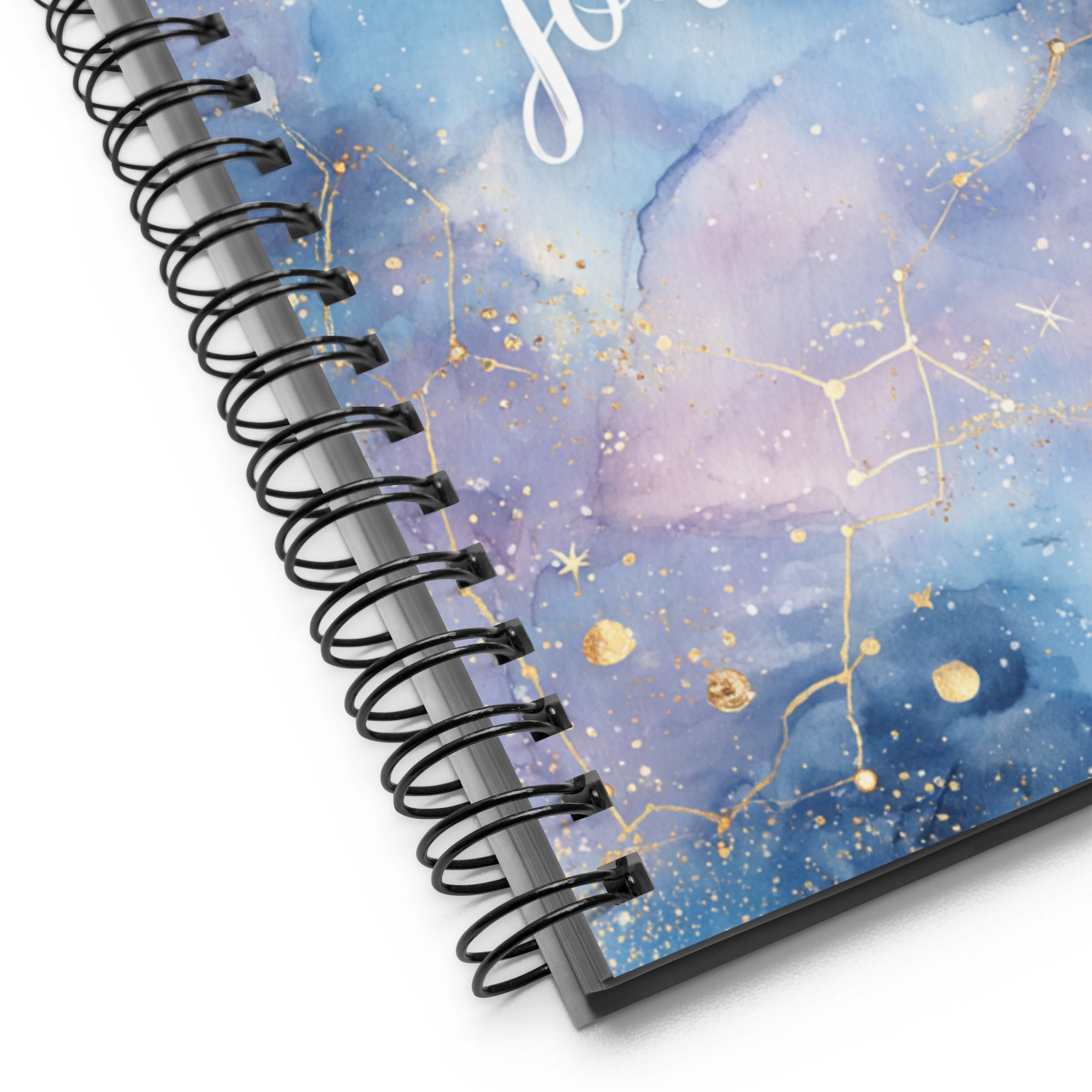 blue spiral notebook